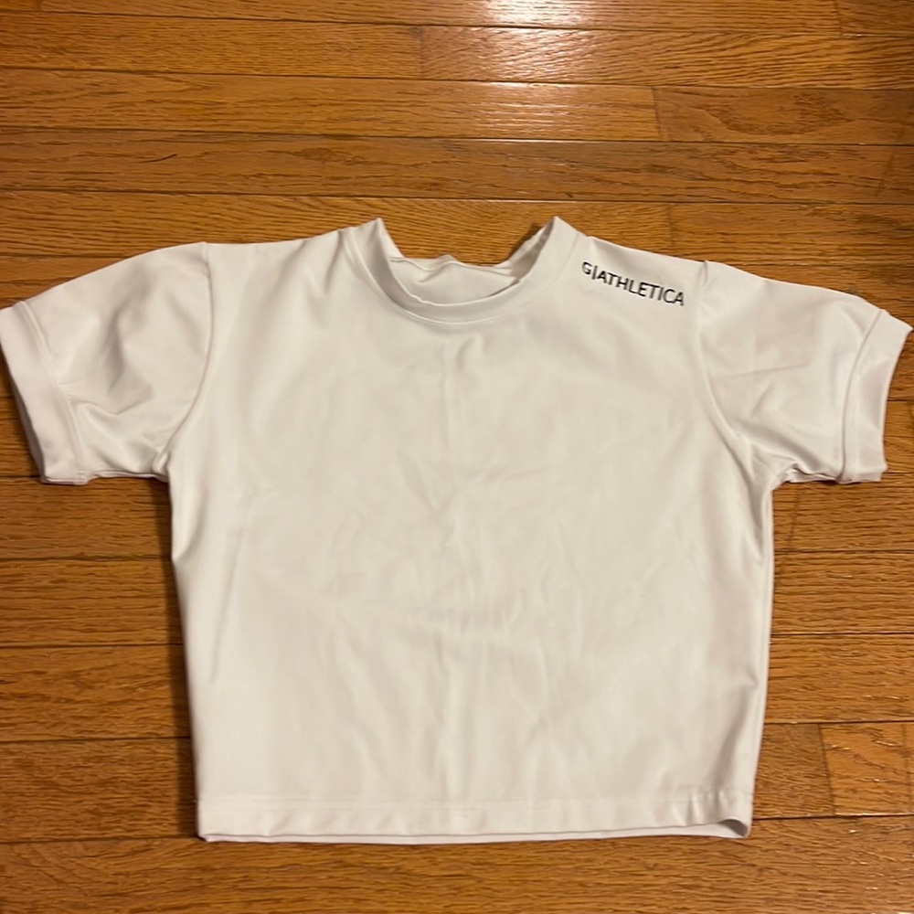 G|Athletica White Crop